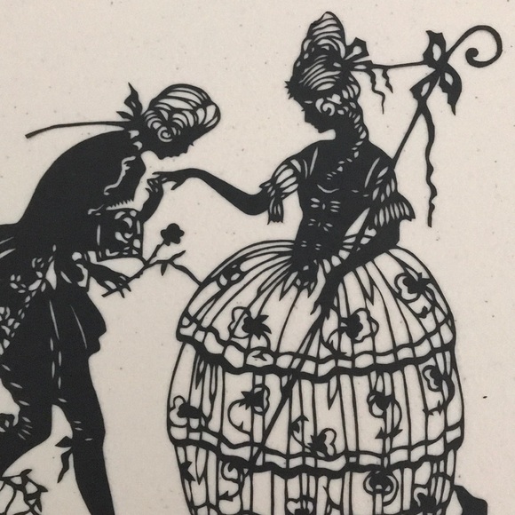 🔥ON SALE🔥Romance Couple 💖 Handmade PaperCut Silhouette Scherenschnitte - Picture 2 of 6